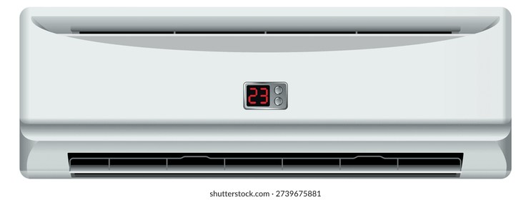 Air conditioner system. Plastic home ventilation device