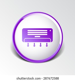 Air Conditioner Temperature icon celsius cold technology.