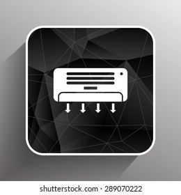 Air Conditioner Temperature icon celsius cold technology.