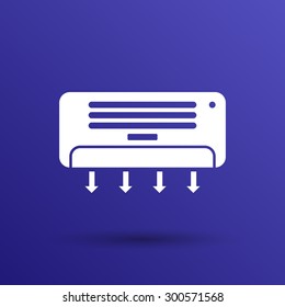 Air Conditioner Temperature icon celsius cold technology.