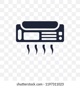 Air conditioner transparent icon. Air conditioner symbol design from Electronic devices collection.