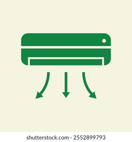 Air conditioner trendy artwork cute abstract vector illustration colorful applicative design.eps