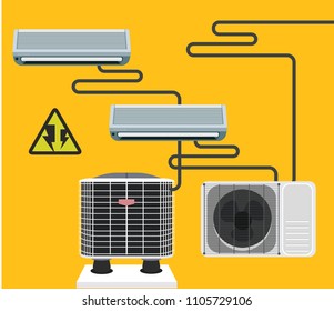 Air conditioner vector design 3