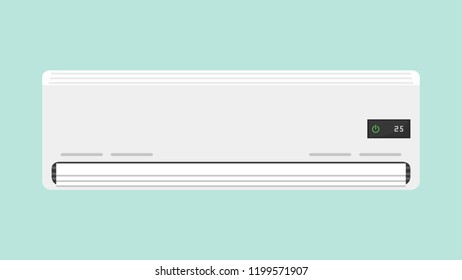 air conditioner vector. free space for text.