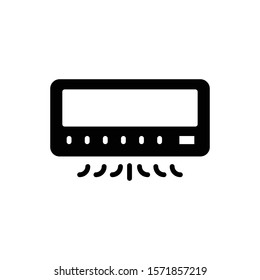 air conditioner vector  glyph flat  icon 