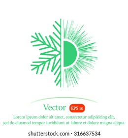 Air conditioner vector icon.