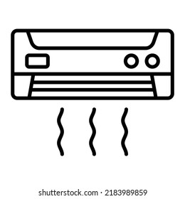 Air Conditioner vector icon. Can be used for printing, mobile and web applications.