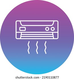 Air Conditioner vector icon. Can be used for printing, mobile and web applications.