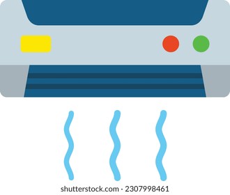 Icono vectorial del acondicionador de aire. Se puede usar para imprimir, móviles y aplicaciones web.