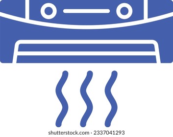Icono vectorial del acondicionador de aire. Se puede usar para imprimir, móviles y aplicaciones web.