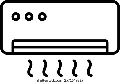 Air Conditioner vector icon. Can be used for printing, mobile and web applications.