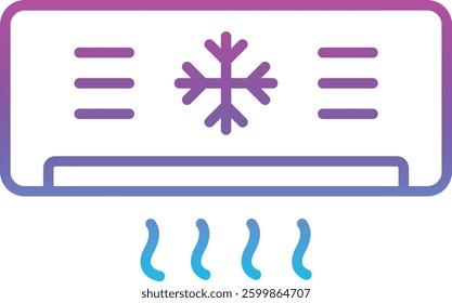 Air Conditioner vector icon. Can be used for printing, mobile and web applications.