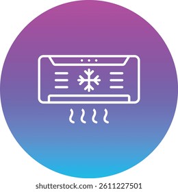 Air Conditioner vector icon. Can be used for printing, mobile and web applications.