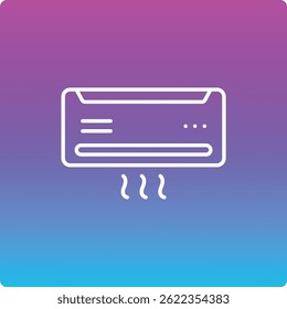 Vektorsymbol "Klimaanlage". Kann für Druck-, Mobil- und Web-Anwendungen verwendet werden.