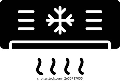 Vektorsymbol "Klimaanlage". Kann für Druck-, Mobil- und Web-Anwendungen verwendet werden.