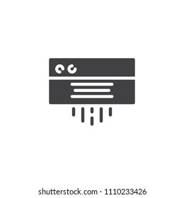 Air conditioner vector icon. filled flat sign for mobile concept and web design. Air Condition simple solid icon. AC unit symbol, logo illustration. Pixel perfect vector graphics