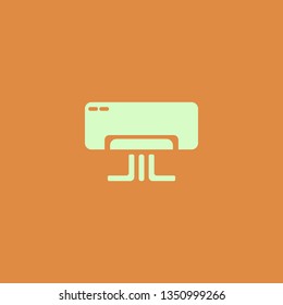 Air conditioner vector icon. flat design