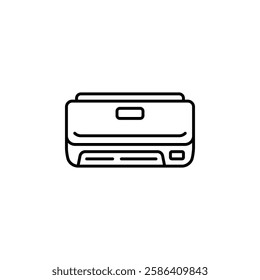 air conditioner vector icon. home appliance icon line style. perfect use for logo, presentation, website, and more. modern icon design outline style