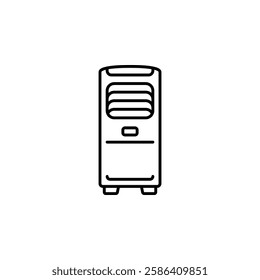 air conditioner vector icon. home appliance icon line style. perfect use for logo, presentation, website, and more. modern icon design outline style