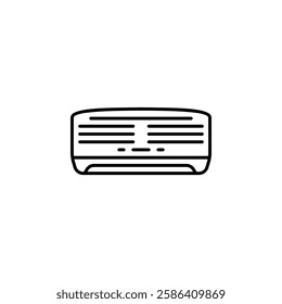 air conditioner vector icon. home appliance icon line style. perfect use for logo, presentation, website, and more. modern icon design outline style