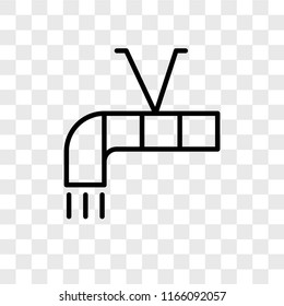 Air conditioner vector icon isolated on transparent background, Air conditioner logo concept