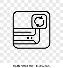 Air conditioner vector icon isolated on transparent background, Air conditioner logo concept