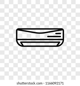 Air conditioner vector icon isolated on transparent background, Air conditioner logo concept