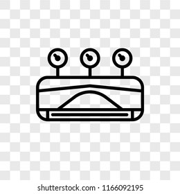 Air conditioner vector icon isolated on transparent background, Air conditioner logo concept
