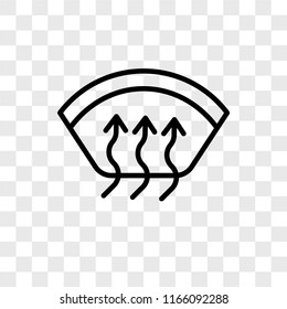 Air conditioner vector icon isolated on transparent background, Air conditioner logo concept