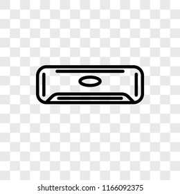 Air conditioner vector icon isolated on transparent background, Air conditioner logo concept