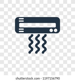 Air conditioner vector icon isolated on transparent background, Air conditioner transparency logo concept