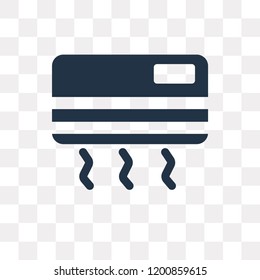 Air conditioner vector icon isolated on transparent background, Air conditioner transparency concept can be used web and mobile
