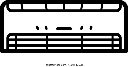 Air conditioner vector icon isolated on transparent background, Air conditioner transparency logo concept