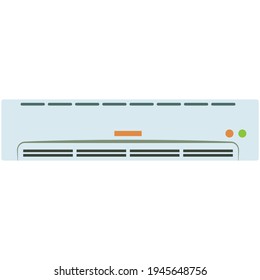 Icono vectorial del aire acondicionado aislado en blanco
