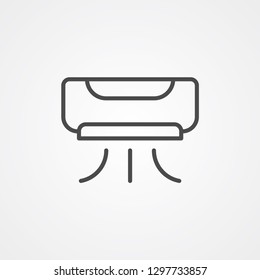 Air conditioner vector icon sign symbol