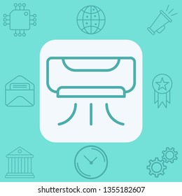 Air conditioner vector icon sign symbol