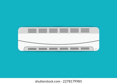 Klimaanlage, Vektorgrafik mit blauem Hintergrund