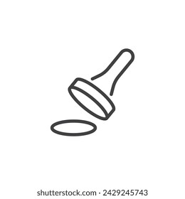 Air Conditioner Vector Line Icon Illustration.