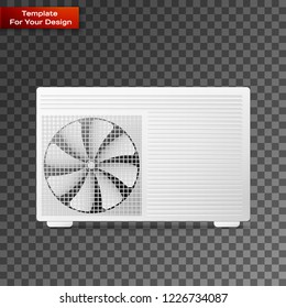Air conditioner vector linear icon