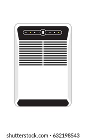Air conditioner vector on white background