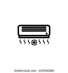air conditioner,split system vector line icon, sign, illustration on background, editable strokes