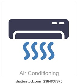 Air Conditioning and ac icon concept
