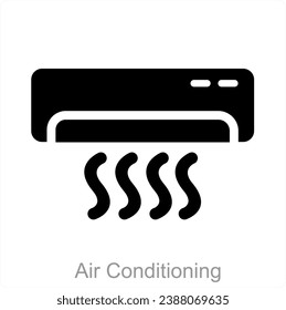 Air Conditioning and ac icon concept