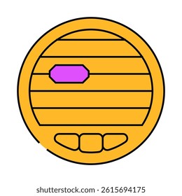 air conditioning car line icon vector. air conditioning car sign. isolated symbol illustration