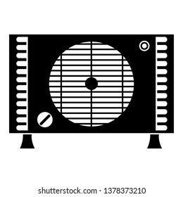 Air conditioning compressor icon. Simple illustration of air conditioning compressor vector icon for web design isolated on white background