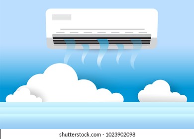 air conditioning, fresh air ,vector
