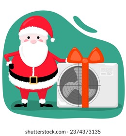air conditioning as a gift from Santa Claus