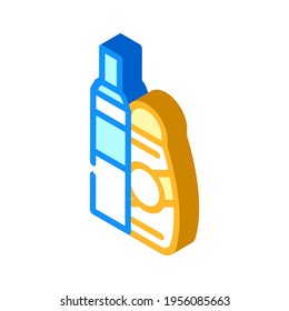 air conditioning hair isometric icon vector. air conditioning hair sign. isolated symbol illustration