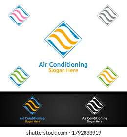 Diseño del logotipo de los servicios de climatización y calefacción