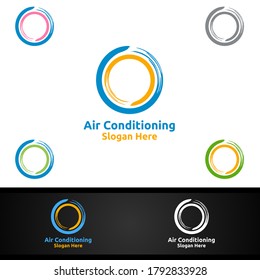 Air Conditioning and Heating Services Logo Design